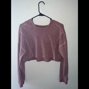 Purple Two Piece Hoodie Set